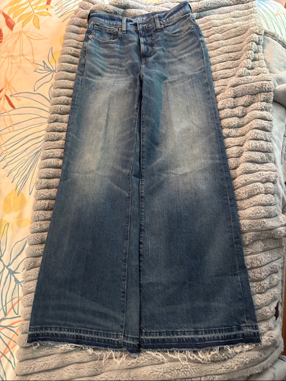 J. Crew Medium Blue Straight-Leg Denim Jeans